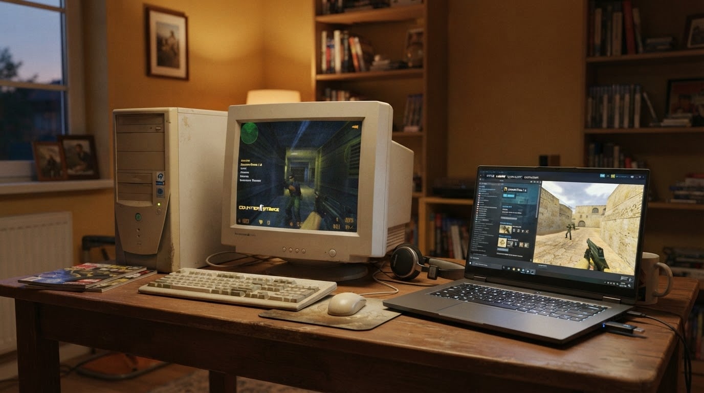 Editorial illustration for counter strike 1.6 steam.